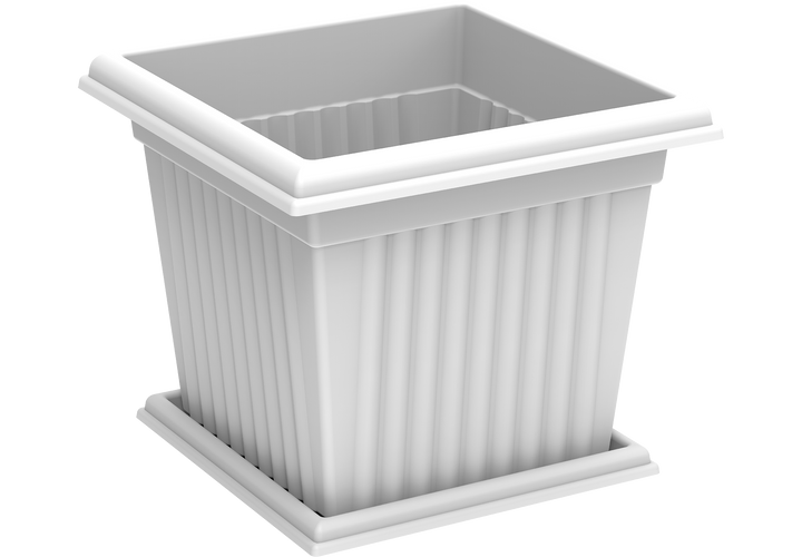 45L Square Planter box with Tray