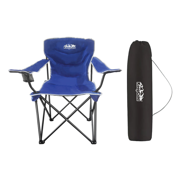 Cosmoplast Red Fox Portable Folding Outdoor Camping Chair with Armrest