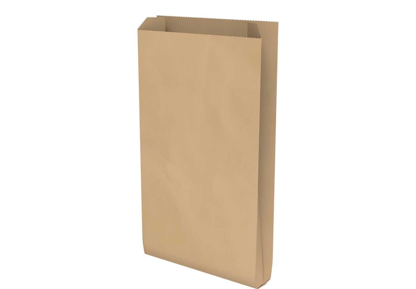 Grocery Paper Bags Plain Brown Flat Bottom 30 x 54 x 7 cm - 330 Pcs.