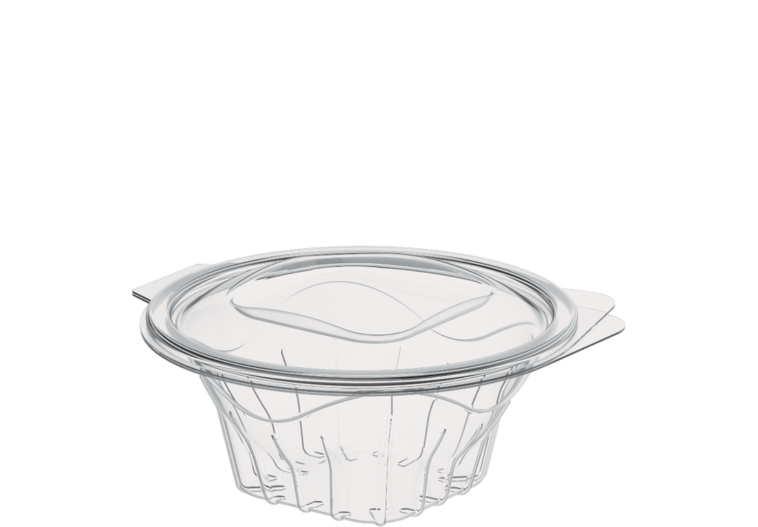 16 oz Pack of 10 Salad Containers with Hinged Lids