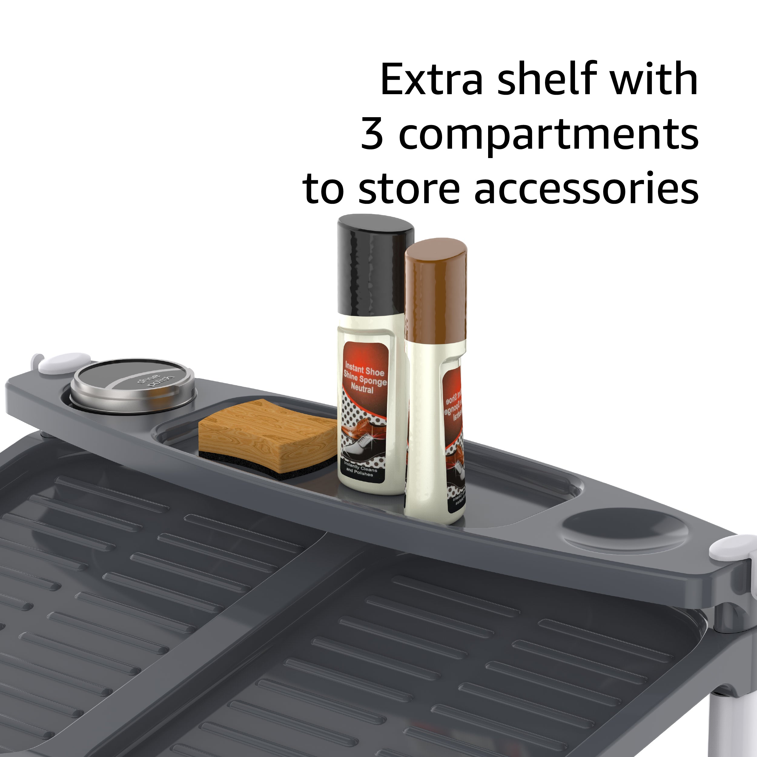 Cosmoplast 4 Tiers Shoe Storage Rack Organizer with Wheels – Cosmoplast UAE