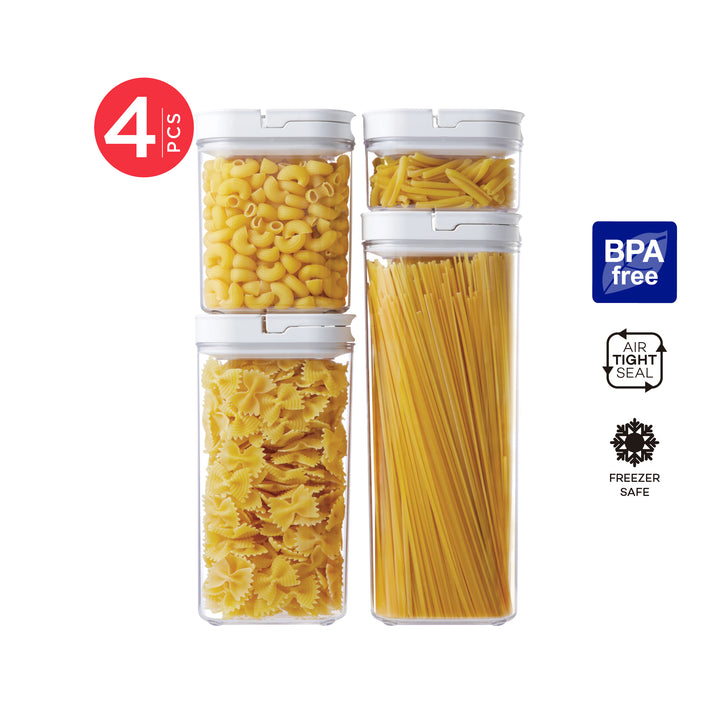 Lock2Go Round Fliplock Canisters 5 Pcs. Set