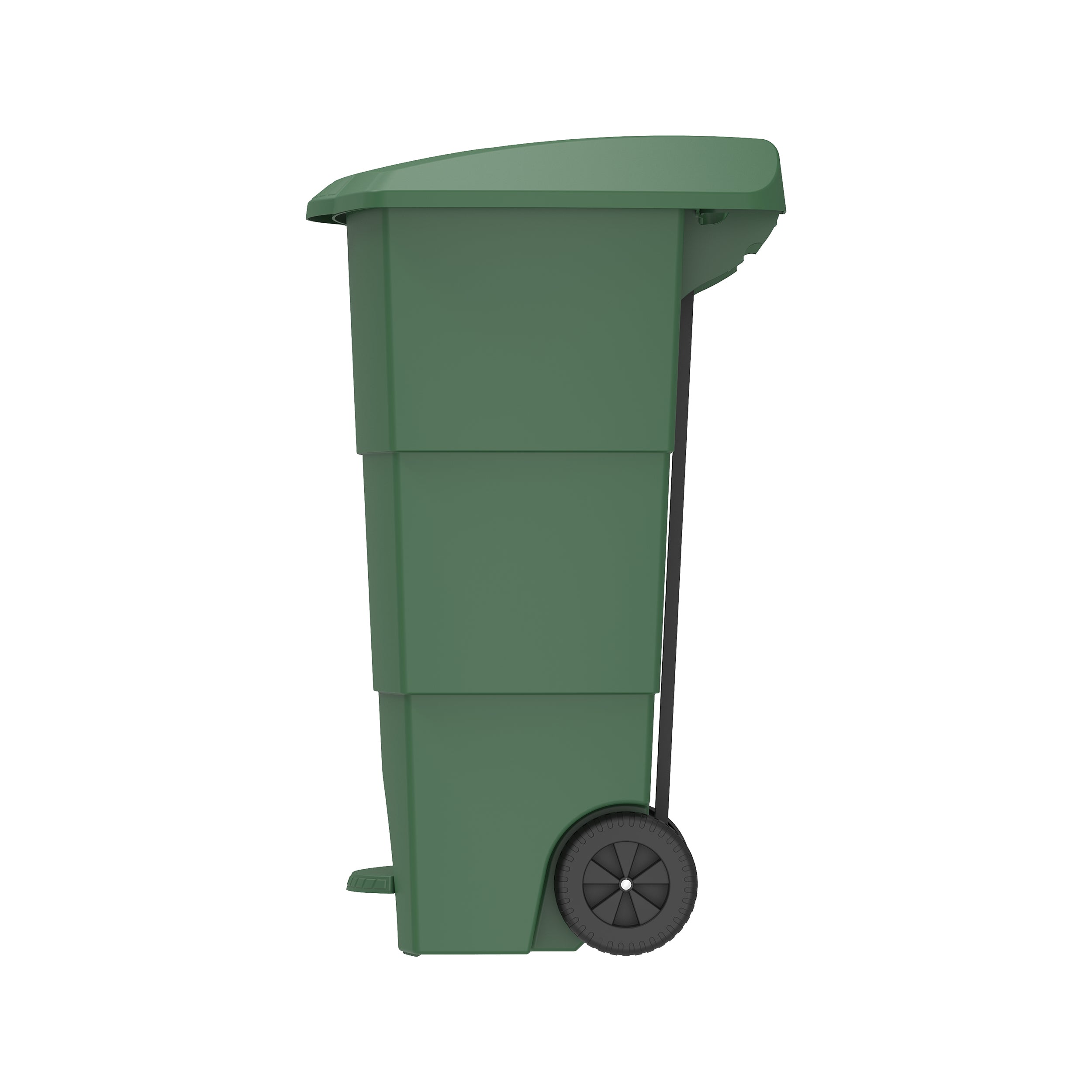 125L Step-on Waste Bin with Pedal & Wheels