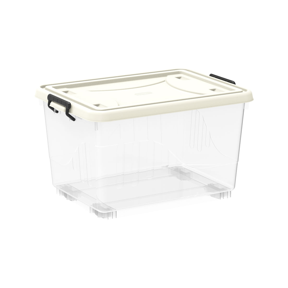 Cosmoplast Container Box Clear Plastic Storage Box with Wheels & Lockable Lid – Cosmoplast UAE