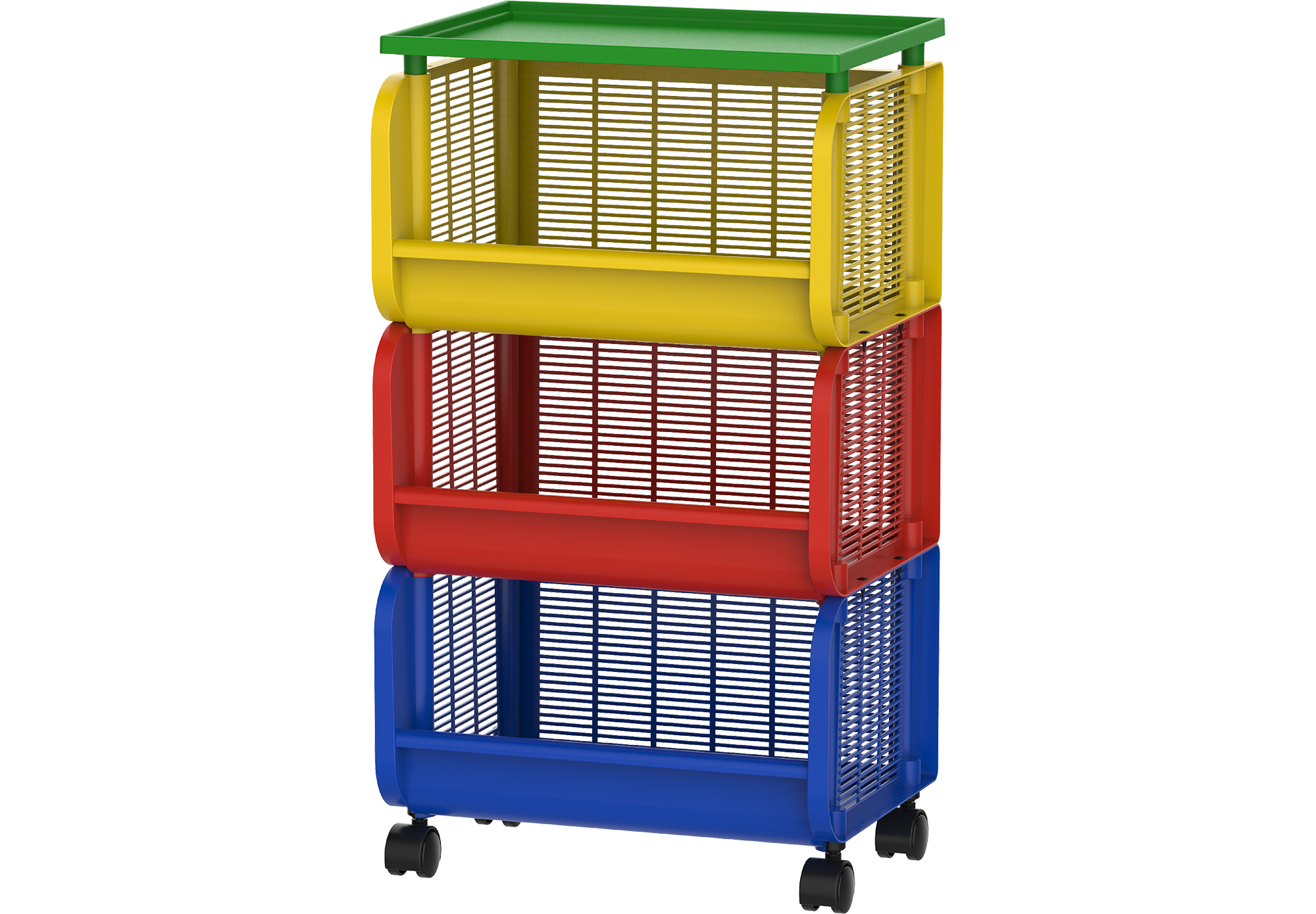3 Tiers Storage Cart with Wheels