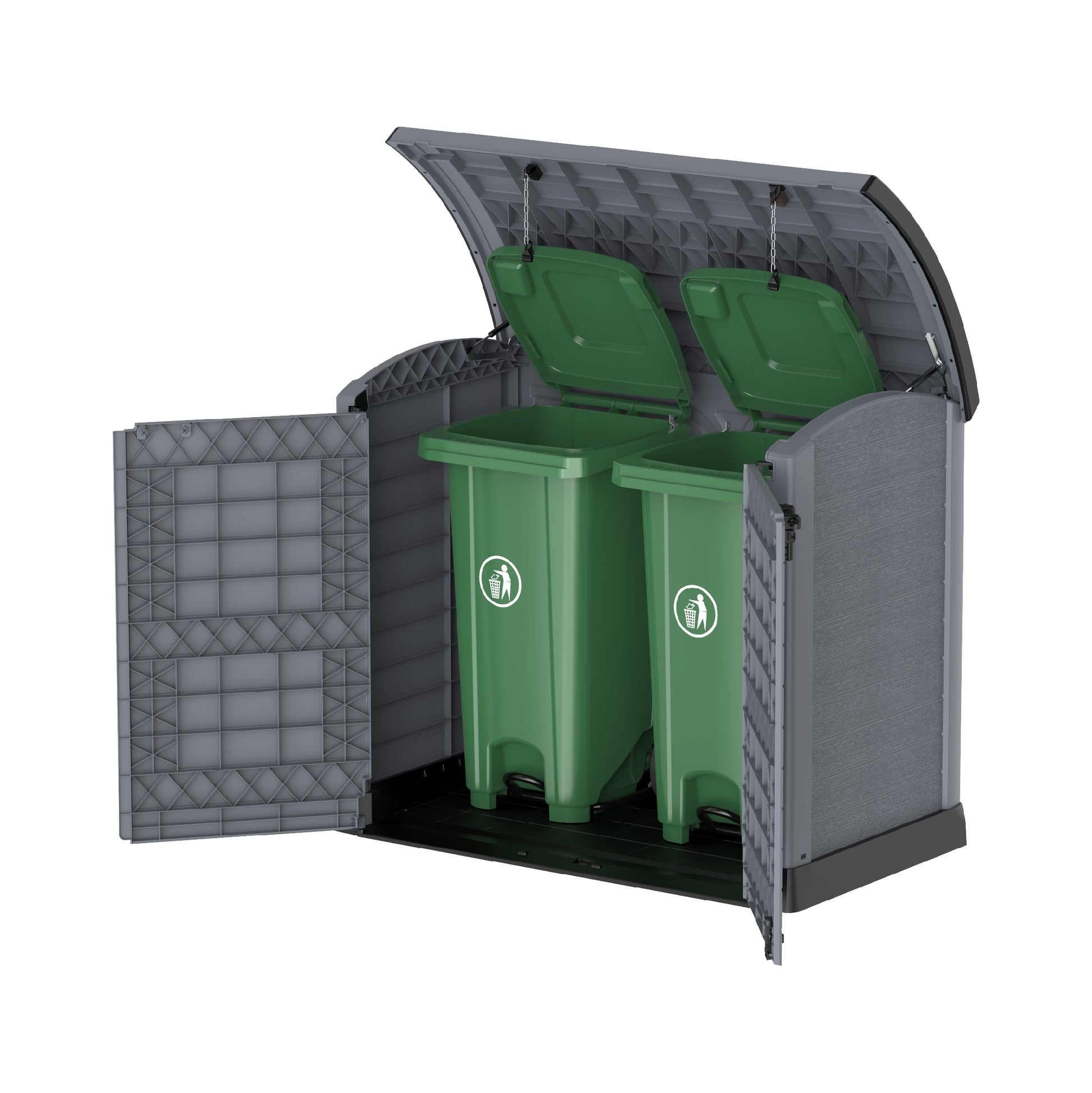 waste bin 1200L Small Storage Shed with Arc Lid- Cosmoplast