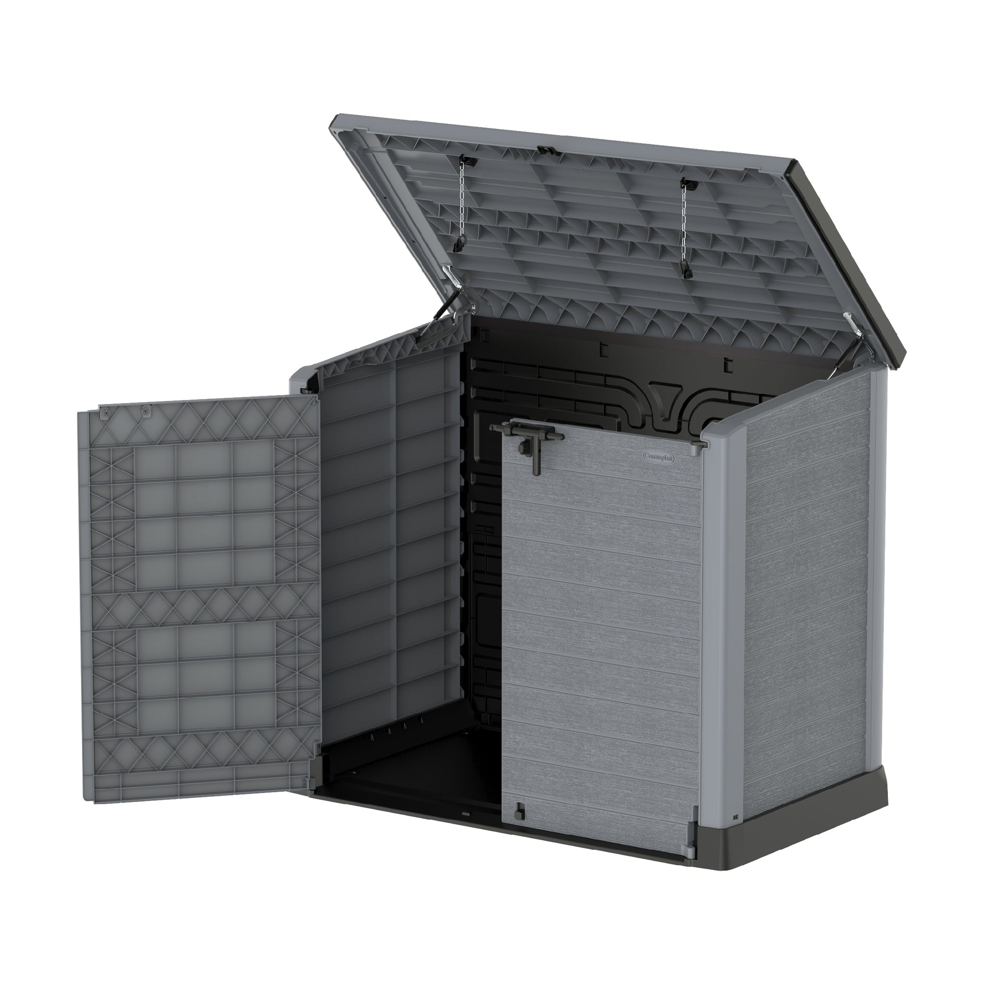 1200L Small Storage Shed with Flat Lid Waste Bin Storage