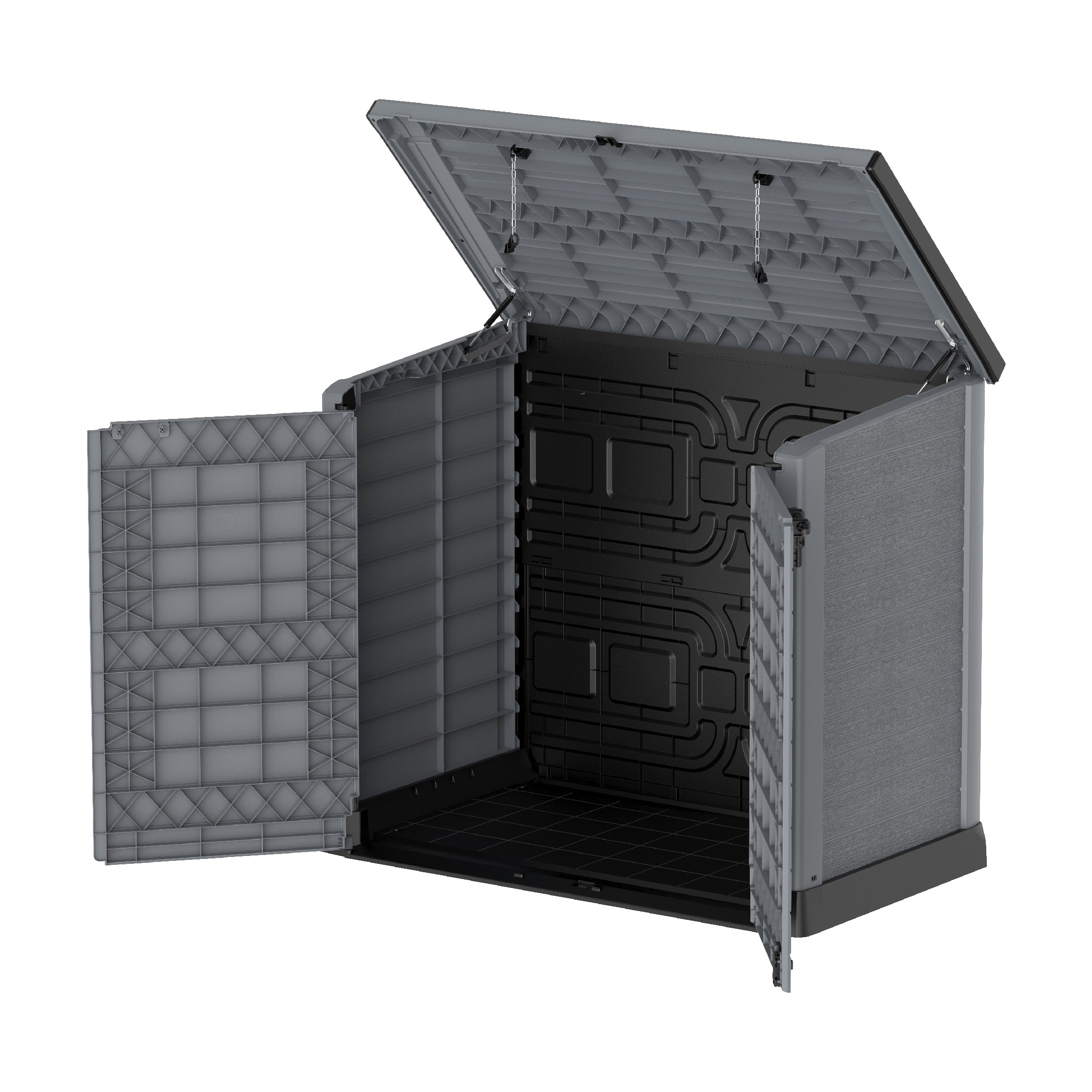 1200L Small Storage Shed with Flat Lid Waste Bin Storage