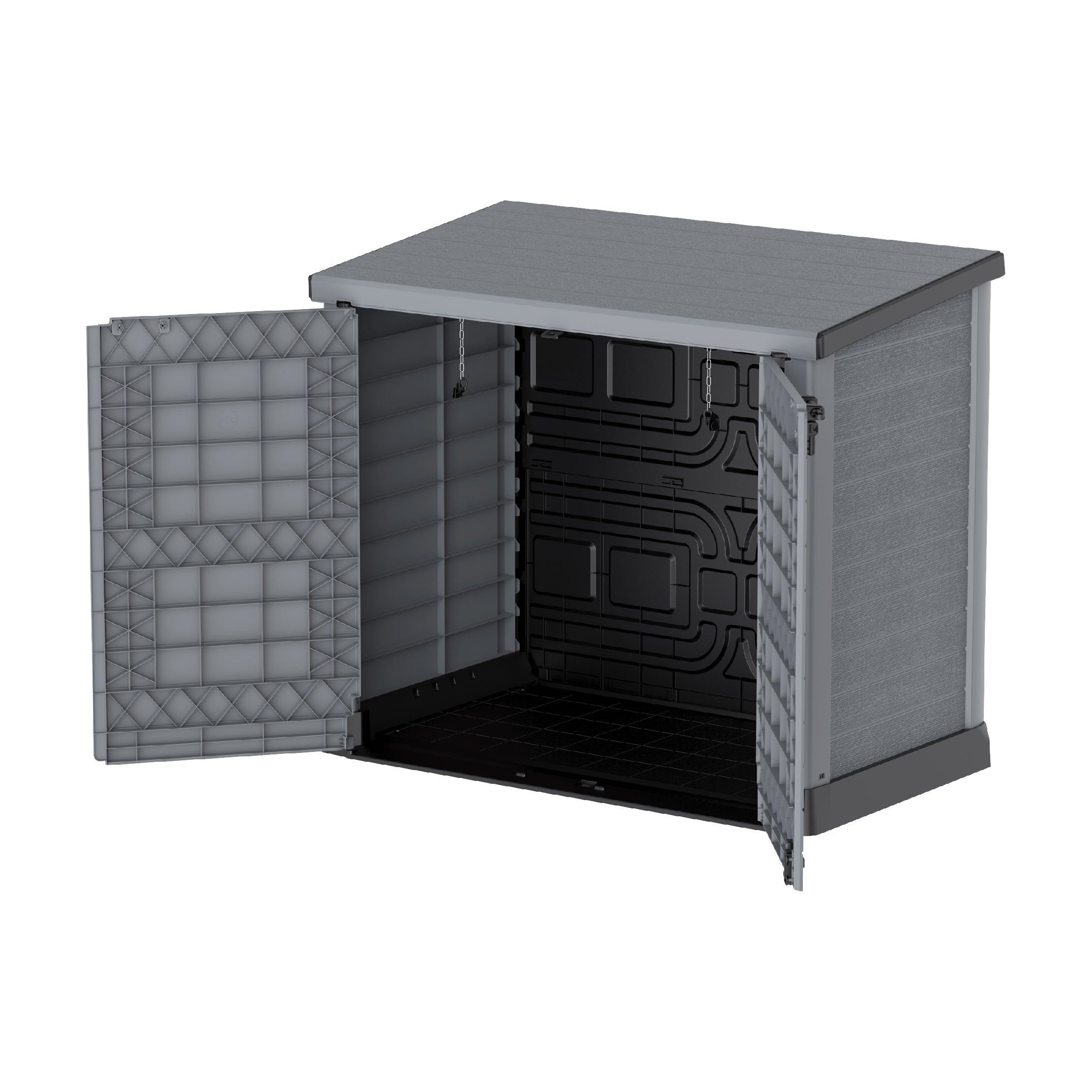 1200L Small Storage Shed with Flat Lid Waste Bin Storage