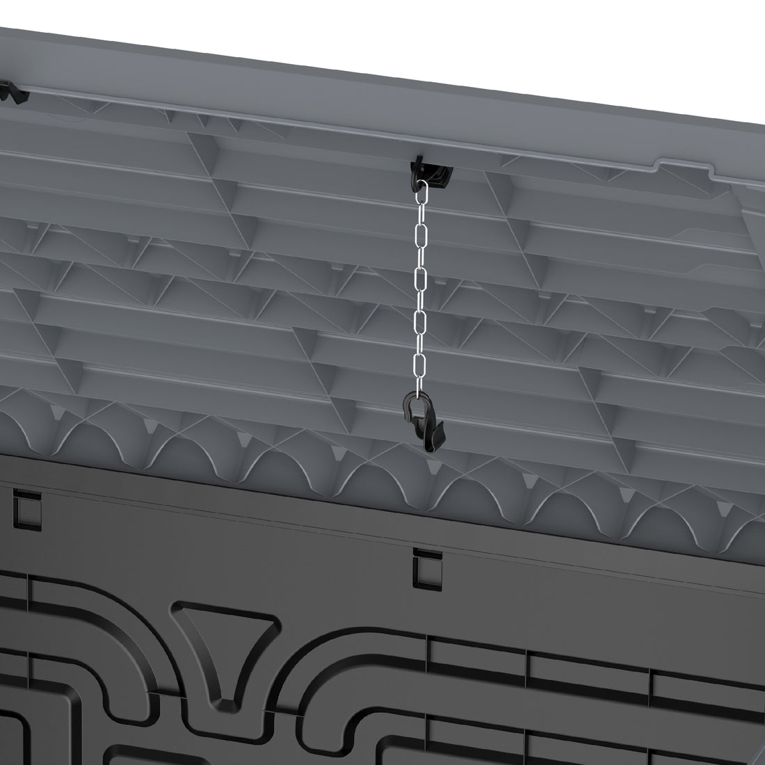 1200L Small Storage Shed with Flat Lid Waste Bin Storage