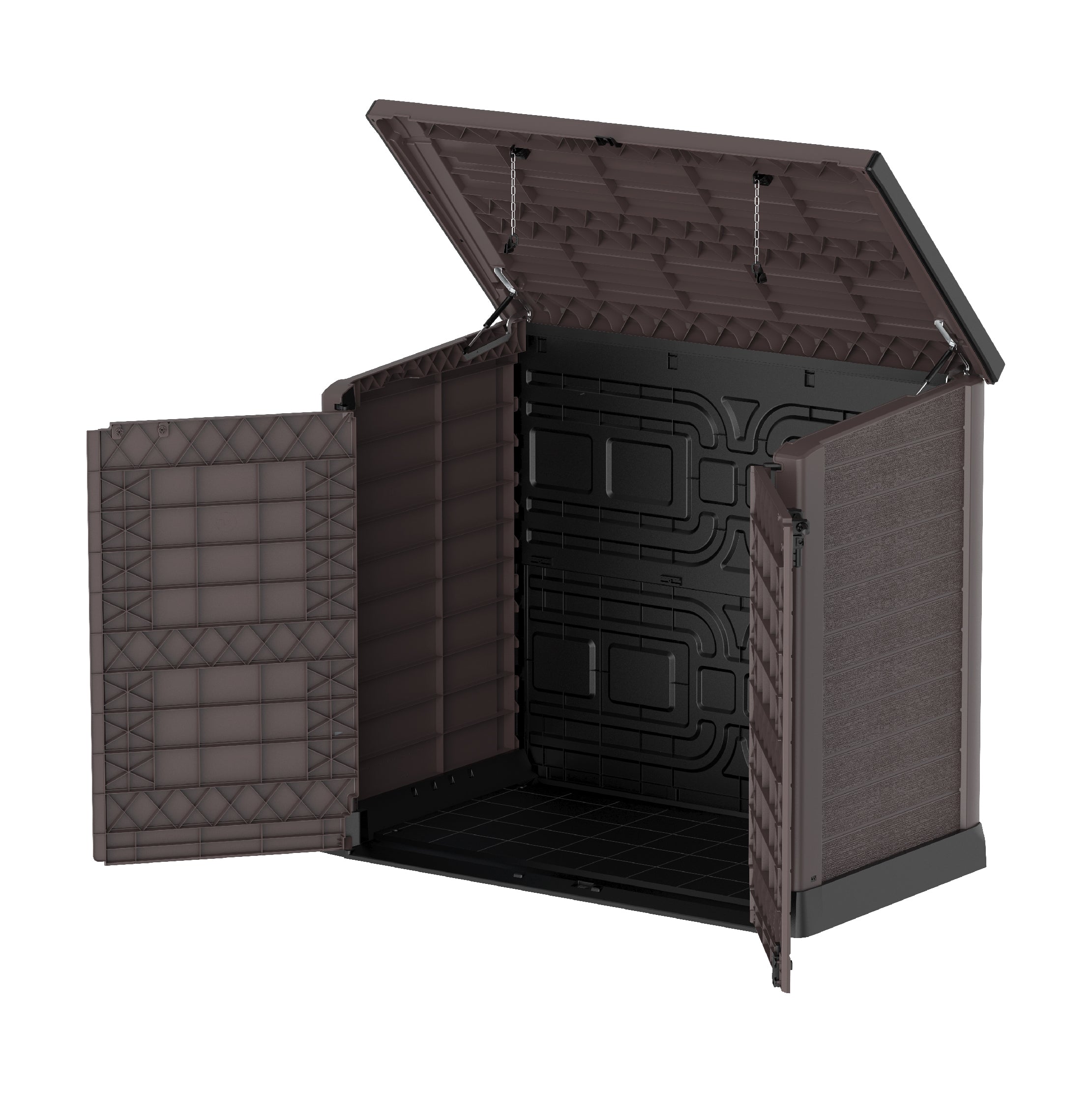 1200L Small Storage Shed with Flat Lid Waste Bin Storage