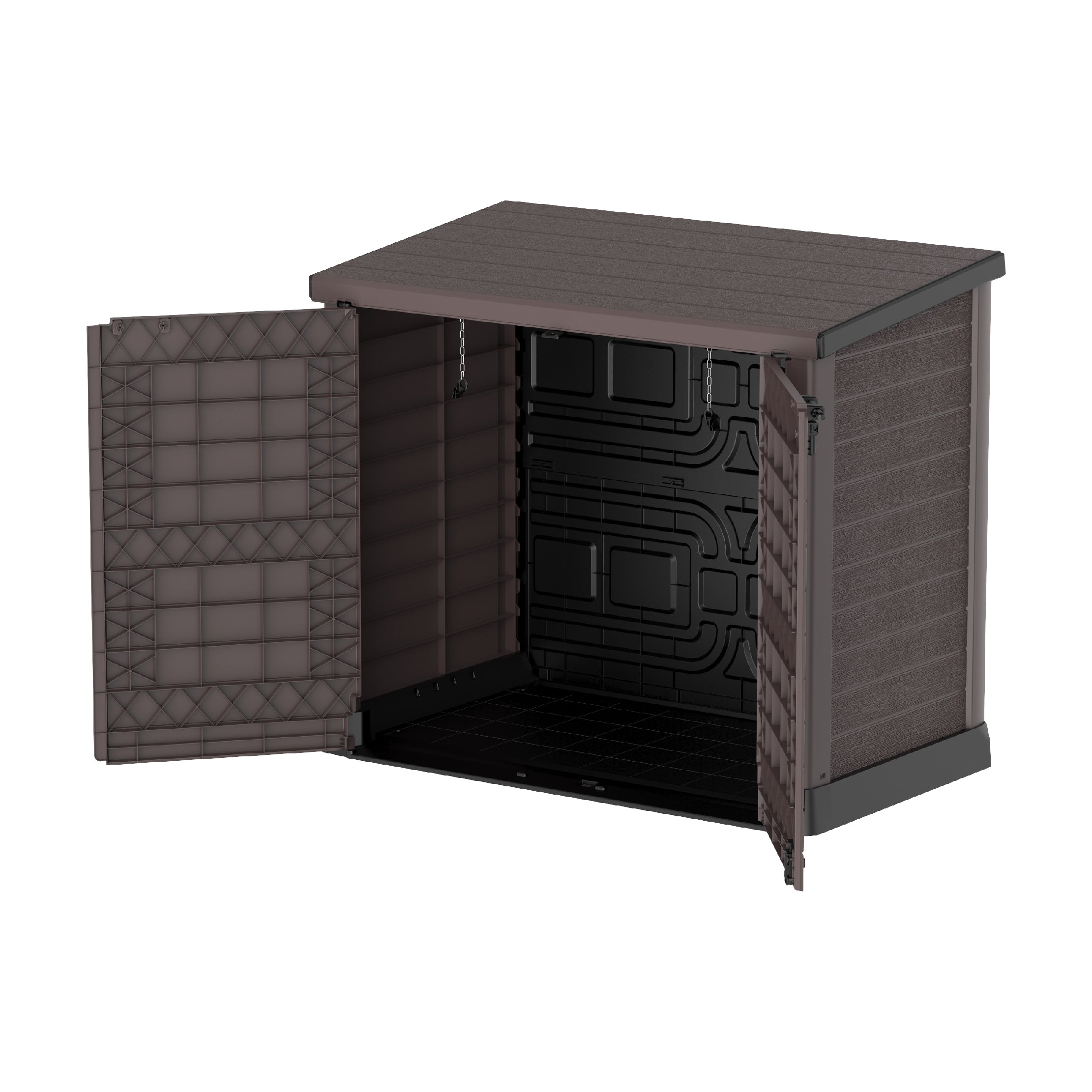 1200L Small Storage Shed with Flat Lid Waste Bin Storage