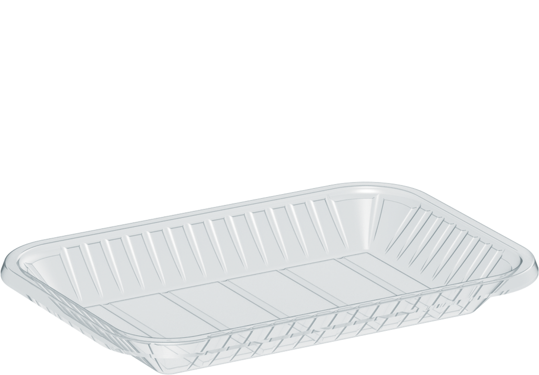 330 ml Clear Plastic Rectangular Trays 