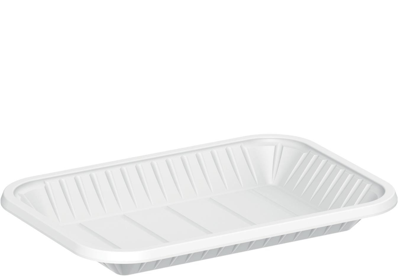 Cosmoplast Wholesale Plastic Rectangular Trays White 330 ml 1 kg Cosmoplast UAE