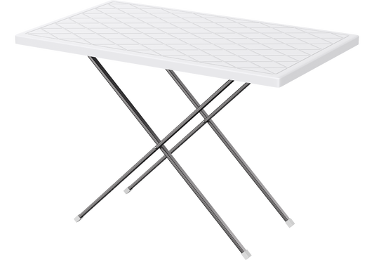 Folding Picnic Table with Steel Legs
