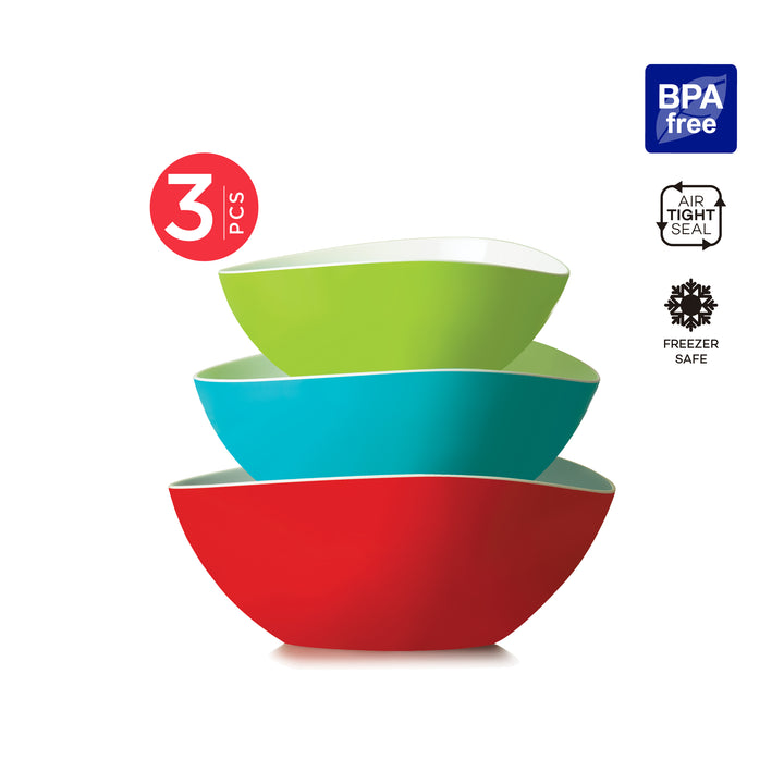Lock2Go Teardrop Bowl 3 Pcs. Set