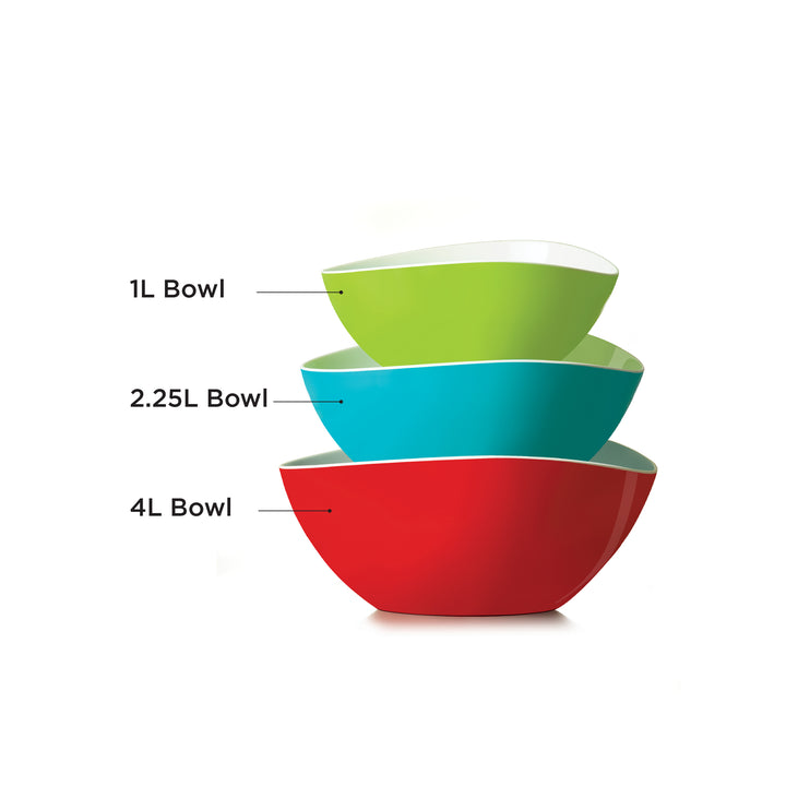 Lock2Go Teardrop Bowl 3 Pcs. Set