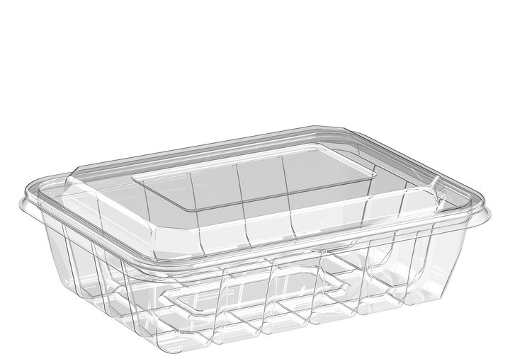 1250 ml Carton of 360 Clear UT225 Containers with Dome Lids