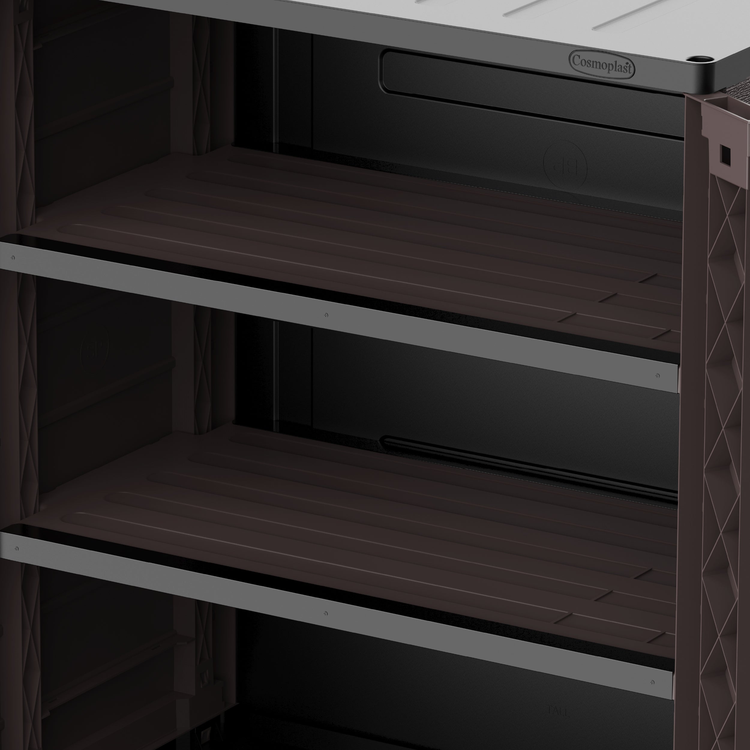 Cosmoplast UAE Cedargrain Vertical Storage Short Cabinet