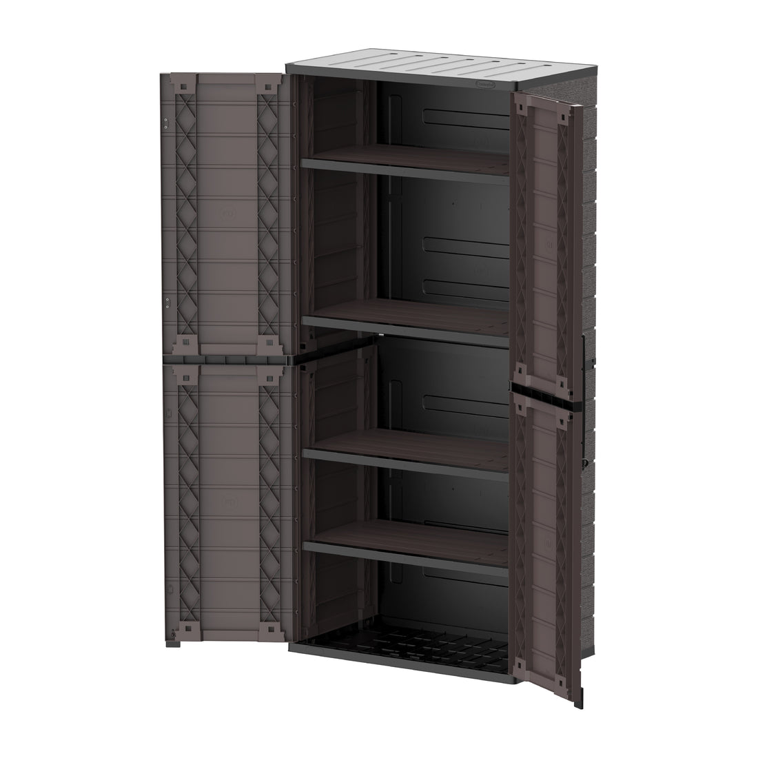 Cosmoplast UAE Cedargrain Vertical Storage Tall Cabinet