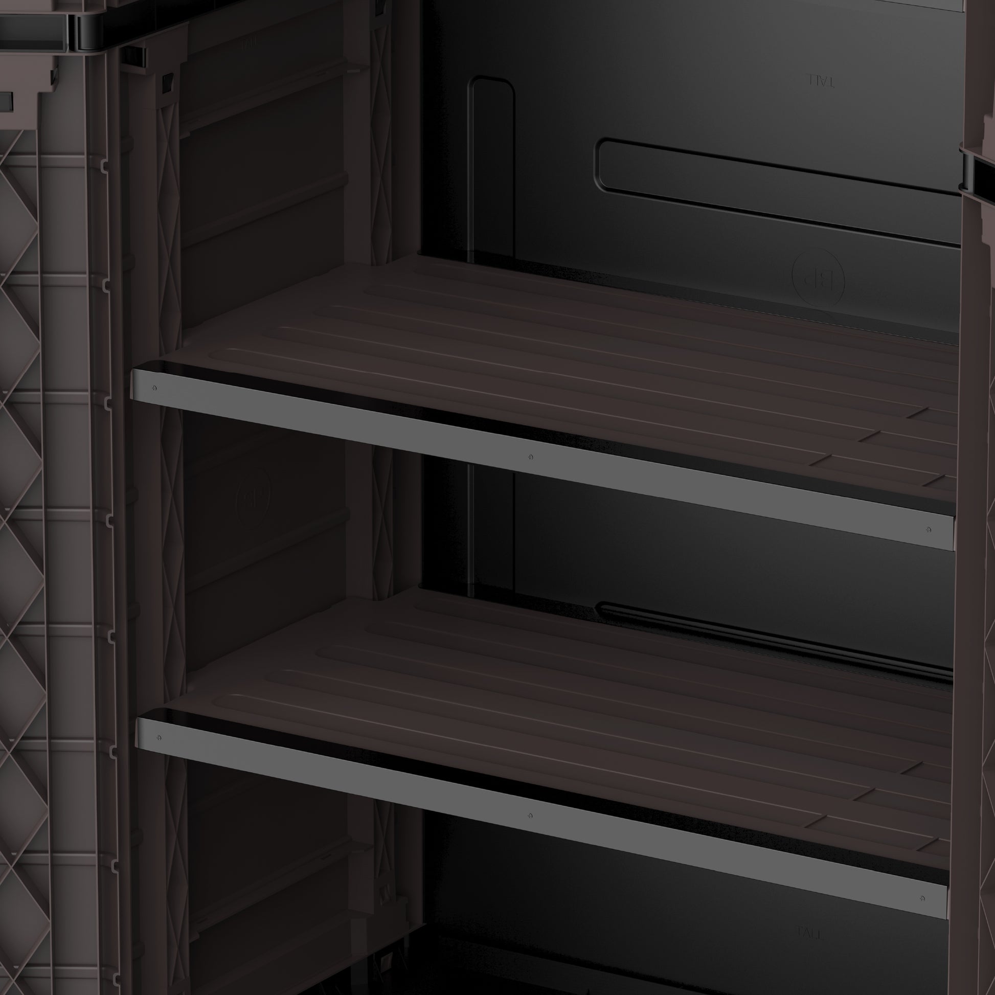 Cosmoplast UAE Cedargrain Vertical Storage Tall Cabinet