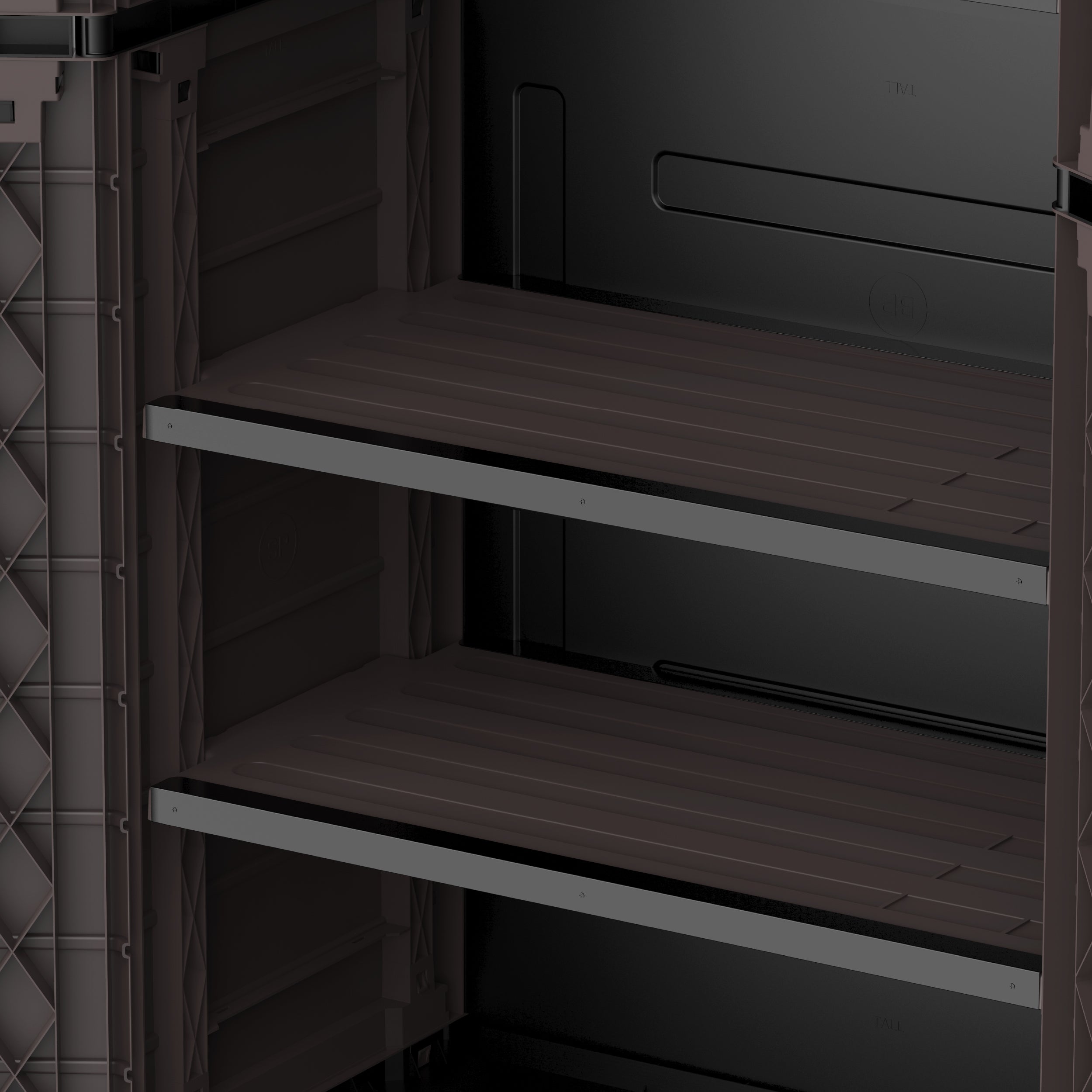 Cosmoplast UAE Cedargrain Vertical Storage Tall Cabinet