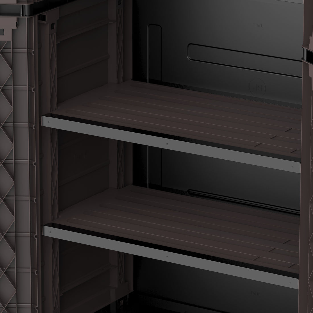 Cosmoplast UAE Cedargrain Vertical Storage Tall Cabinet