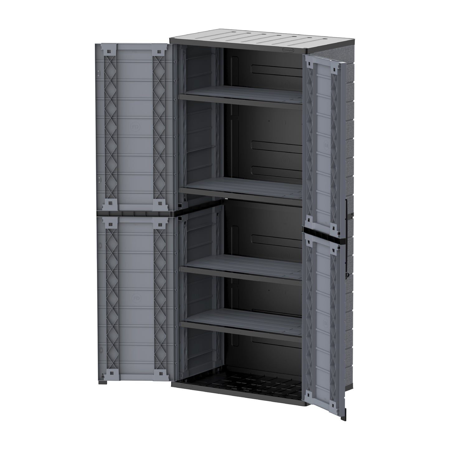 Cosmoplast UAE Cedargrain Vertical Storage Tall Cabinet